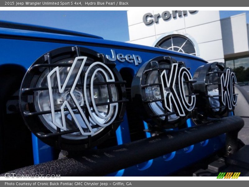 Hydro Blue Pearl / Black 2015 Jeep Wrangler Unlimited Sport S 4x4
