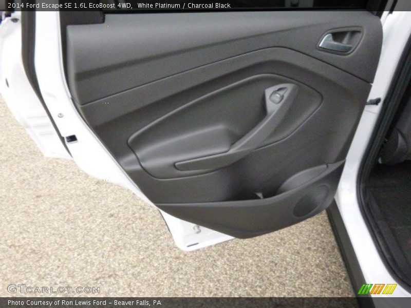White Platinum / Charcoal Black 2014 Ford Escape SE 1.6L EcoBoost 4WD