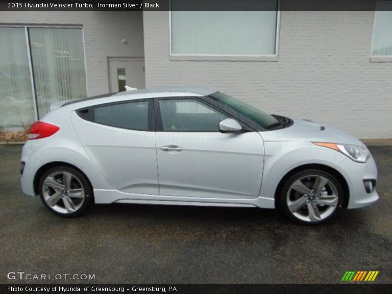 Ironman Silver / Black 2015 Hyundai Veloster Turbo