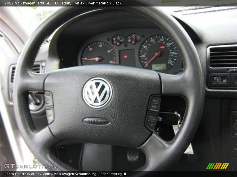 Reflex Silver Metallic / Black 2002 Volkswagen Jetta GLS TDI Sedan