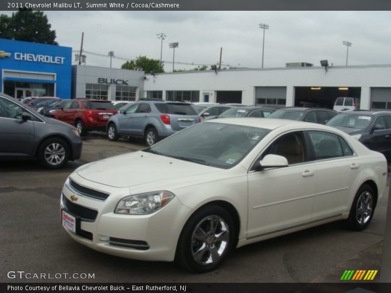 Summit White / Cocoa/Cashmere 2011 Chevrolet Malibu LT