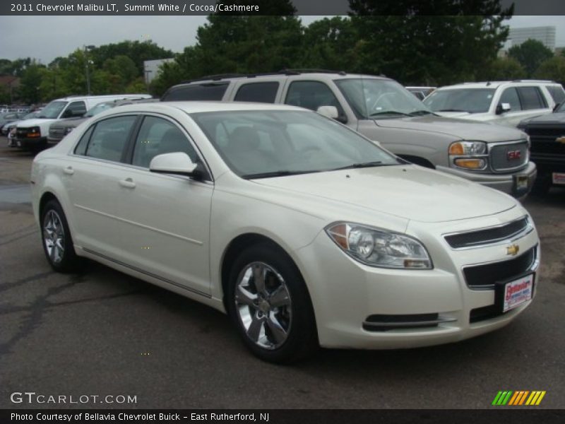 Summit White / Cocoa/Cashmere 2011 Chevrolet Malibu LT