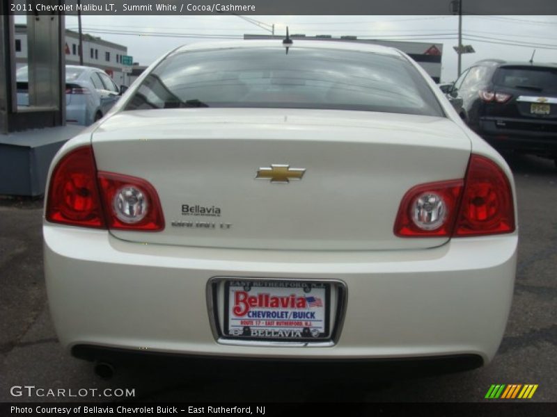 Summit White / Cocoa/Cashmere 2011 Chevrolet Malibu LT