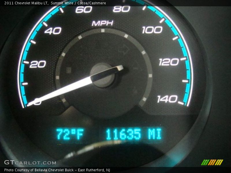 Summit White / Cocoa/Cashmere 2011 Chevrolet Malibu LT