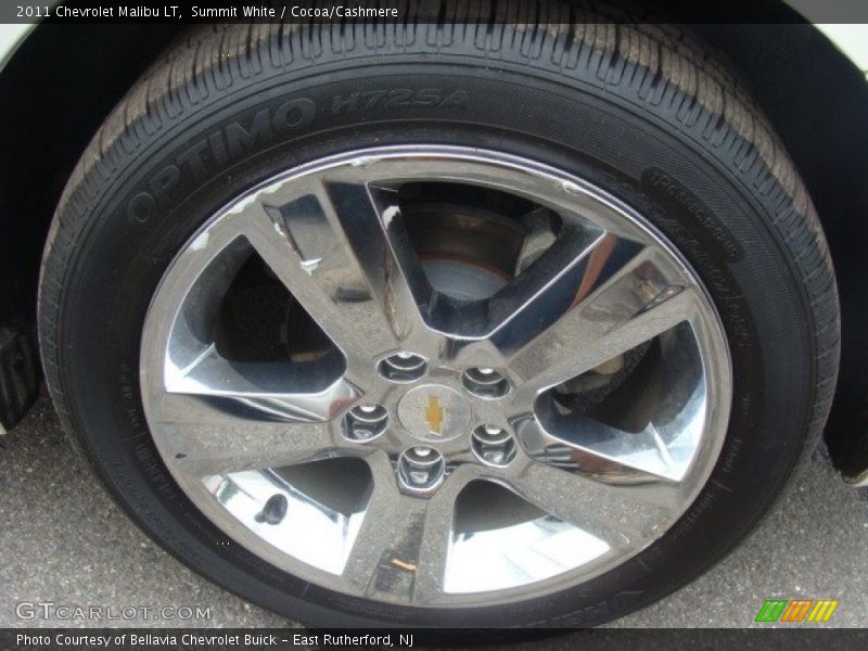 Summit White / Cocoa/Cashmere 2011 Chevrolet Malibu LT
