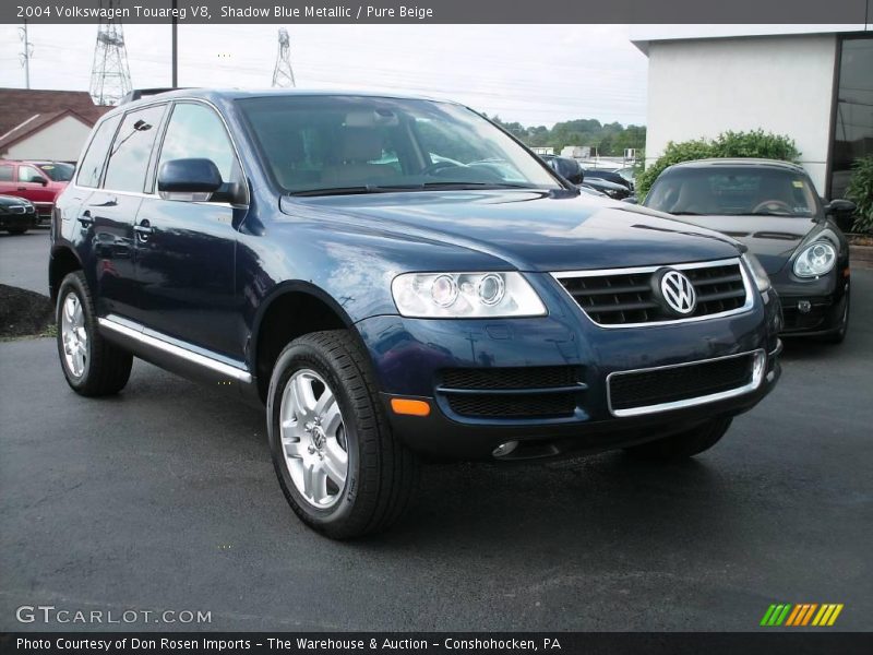 Shadow Blue Metallic / Pure Beige 2004 Volkswagen Touareg V8