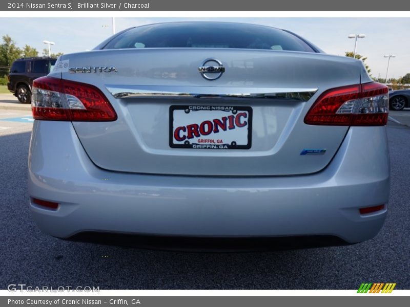 Brilliant Silver / Charcoal 2014 Nissan Sentra S