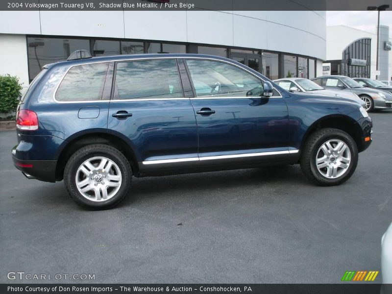 Shadow Blue Metallic / Pure Beige 2004 Volkswagen Touareg V8