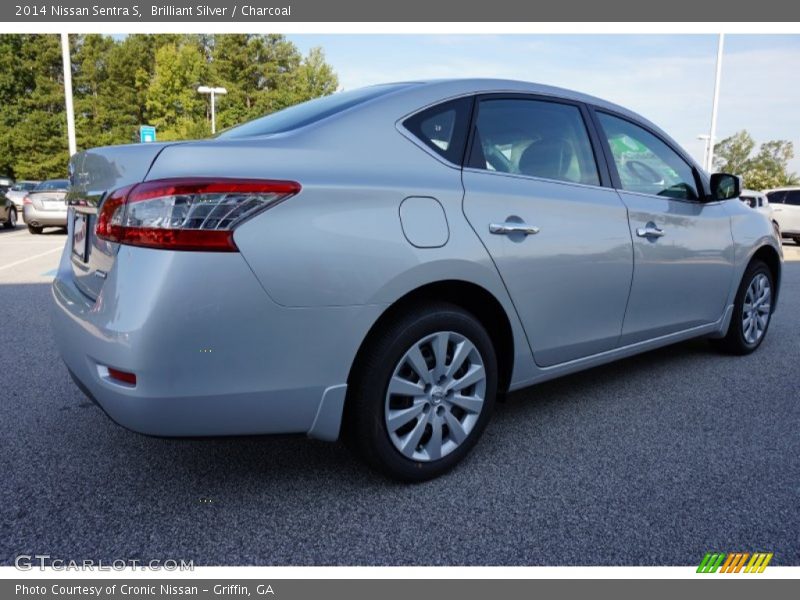 Brilliant Silver / Charcoal 2014 Nissan Sentra S