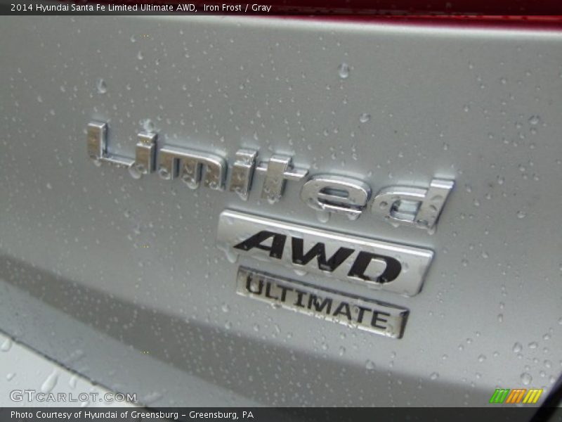 Iron Frost / Gray 2014 Hyundai Santa Fe Limited Ultimate AWD