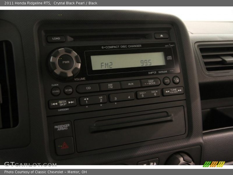 Crystal Black Pearl / Black 2011 Honda Ridgeline RTS