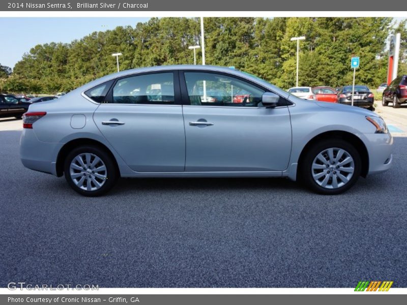 Brilliant Silver / Charcoal 2014 Nissan Sentra S