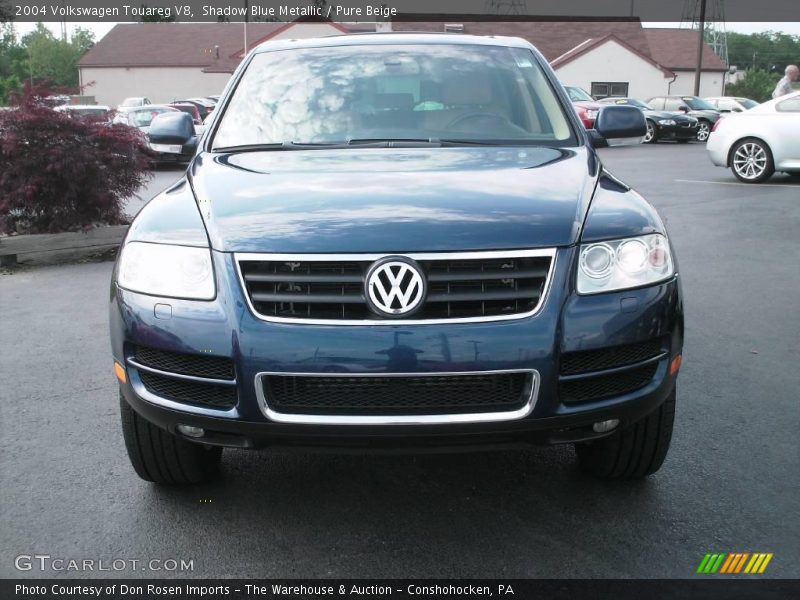 Shadow Blue Metallic / Pure Beige 2004 Volkswagen Touareg V8