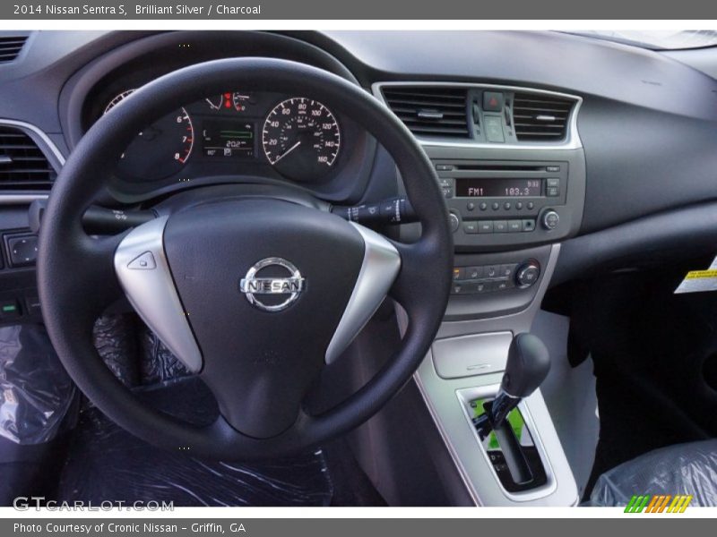 Brilliant Silver / Charcoal 2014 Nissan Sentra S