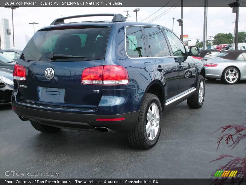 Shadow Blue Metallic / Pure Beige 2004 Volkswagen Touareg V8