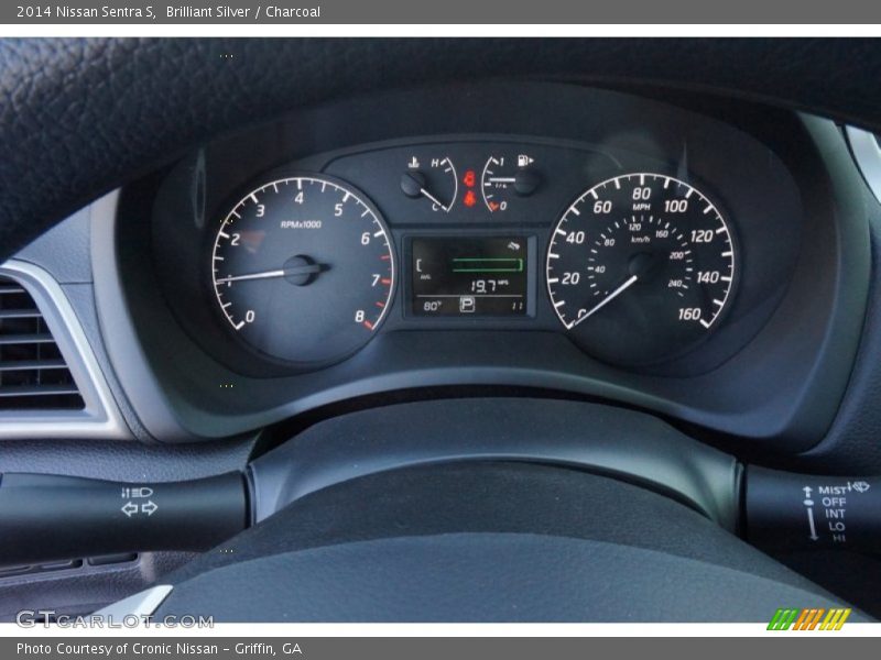 Brilliant Silver / Charcoal 2014 Nissan Sentra S