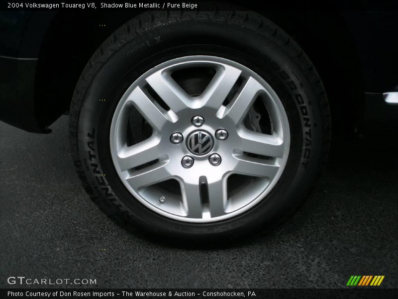 Shadow Blue Metallic / Pure Beige 2004 Volkswagen Touareg V8