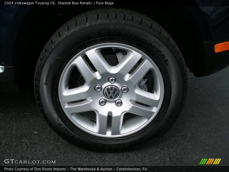 Shadow Blue Metallic / Pure Beige 2004 Volkswagen Touareg V8