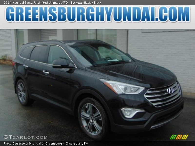 Becketts Black / Black 2014 Hyundai Santa Fe Limited Ultimate AWD