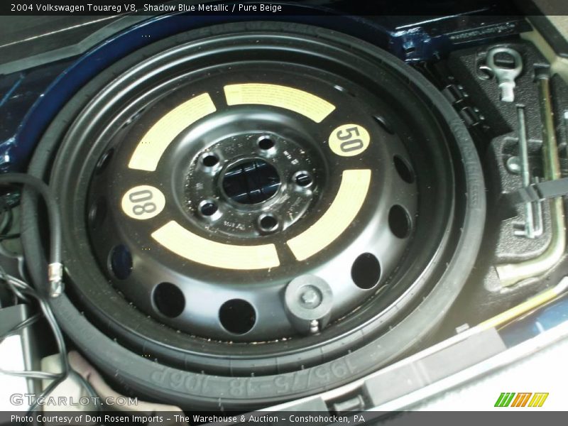Shadow Blue Metallic / Pure Beige 2004 Volkswagen Touareg V8