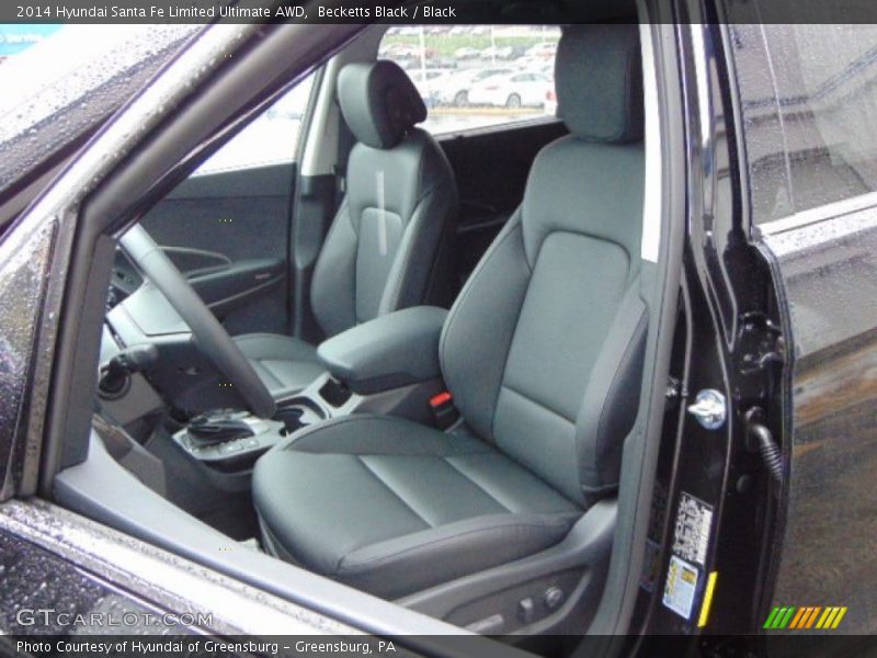 Front Seat of 2014 Santa Fe Limited Ultimate AWD