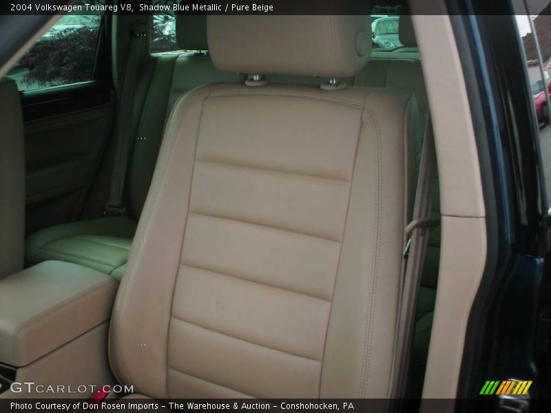Shadow Blue Metallic / Pure Beige 2004 Volkswagen Touareg V8