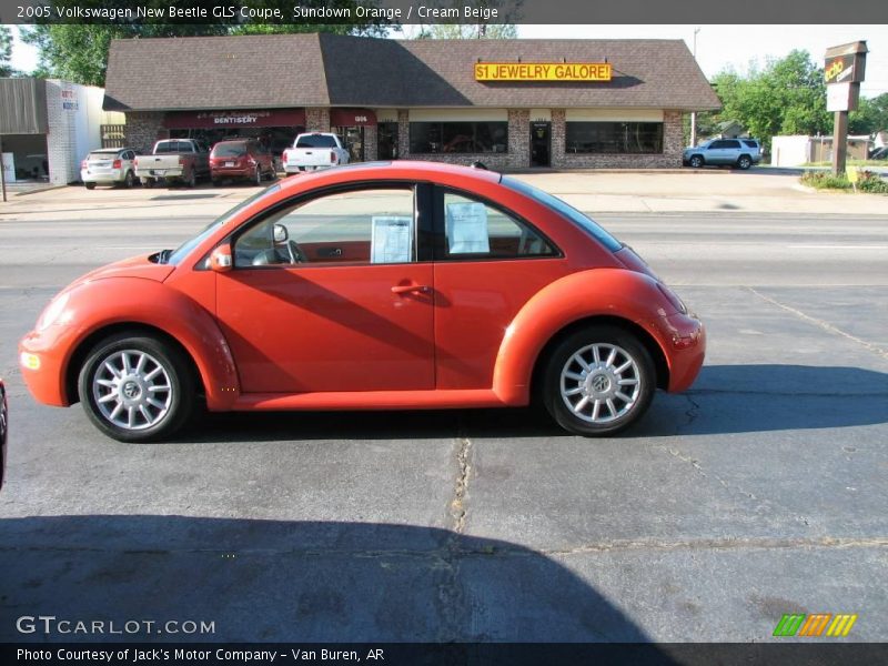 Sundown Orange / Cream Beige 2005 Volkswagen New Beetle GLS Coupe