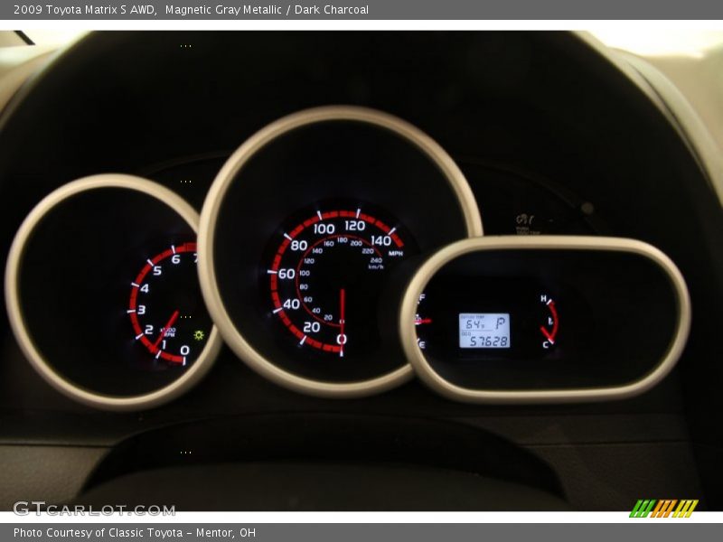 Magnetic Gray Metallic / Dark Charcoal 2009 Toyota Matrix S AWD