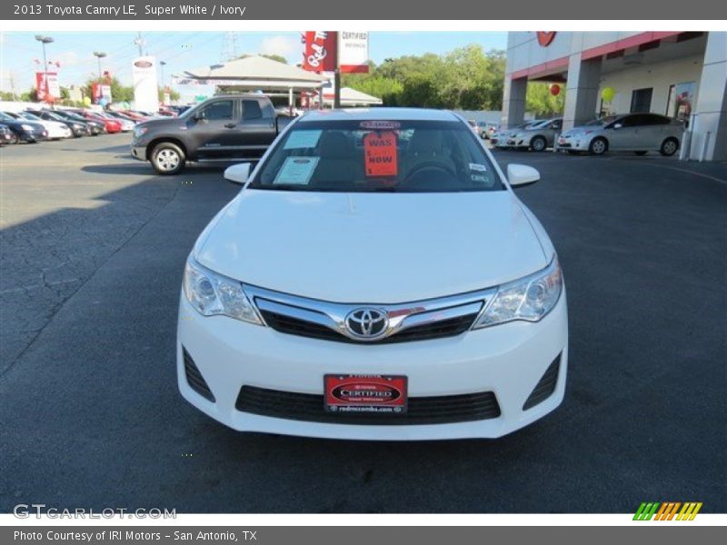 Super White / Ivory 2013 Toyota Camry LE
