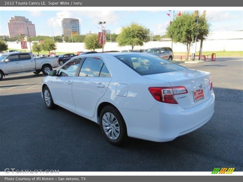 Super White / Ivory 2013 Toyota Camry LE