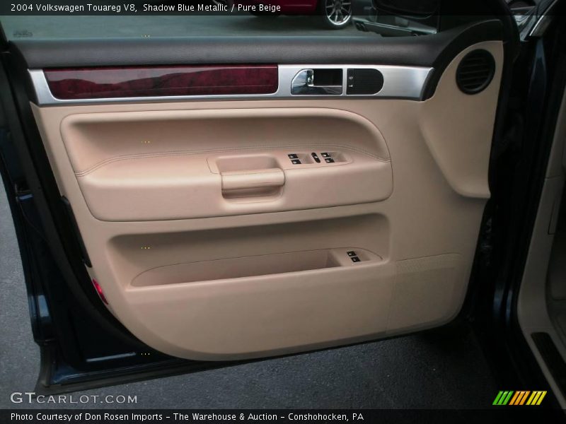 Shadow Blue Metallic / Pure Beige 2004 Volkswagen Touareg V8