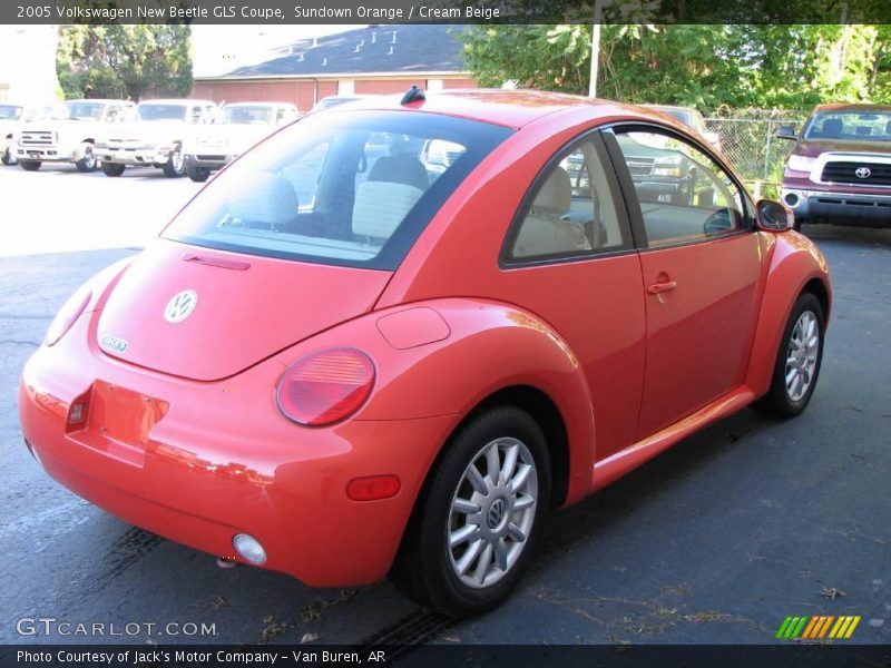 Sundown Orange / Cream Beige 2005 Volkswagen New Beetle GLS Coupe