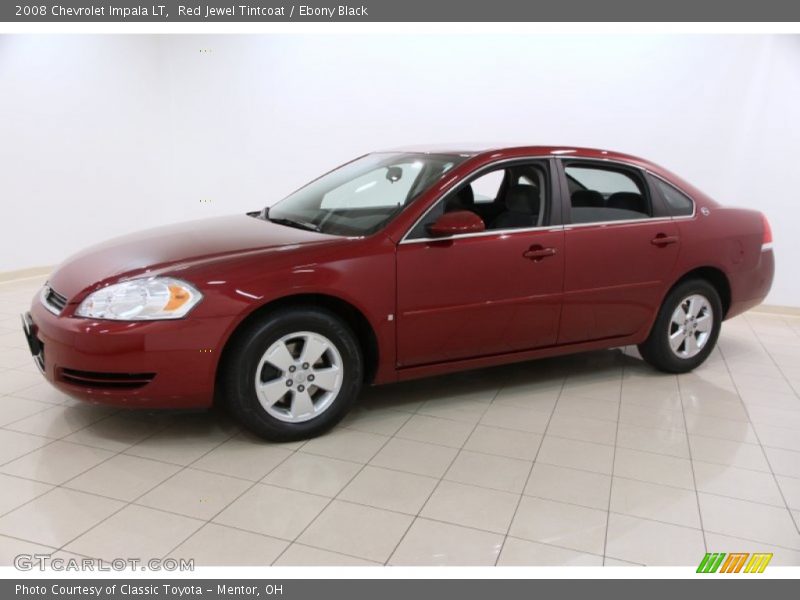 Red Jewel Tintcoat / Ebony Black 2008 Chevrolet Impala LT