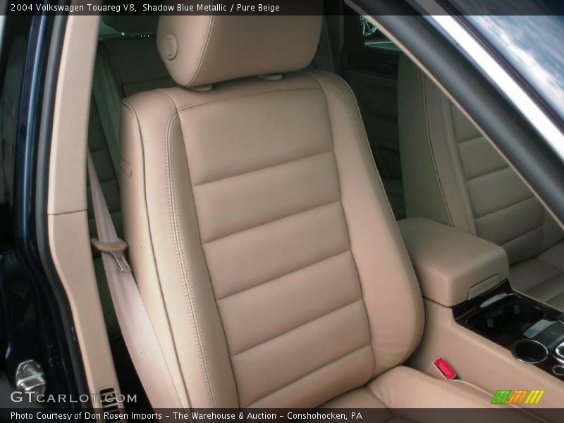Shadow Blue Metallic / Pure Beige 2004 Volkswagen Touareg V8