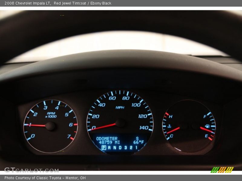Red Jewel Tintcoat / Ebony Black 2008 Chevrolet Impala LT