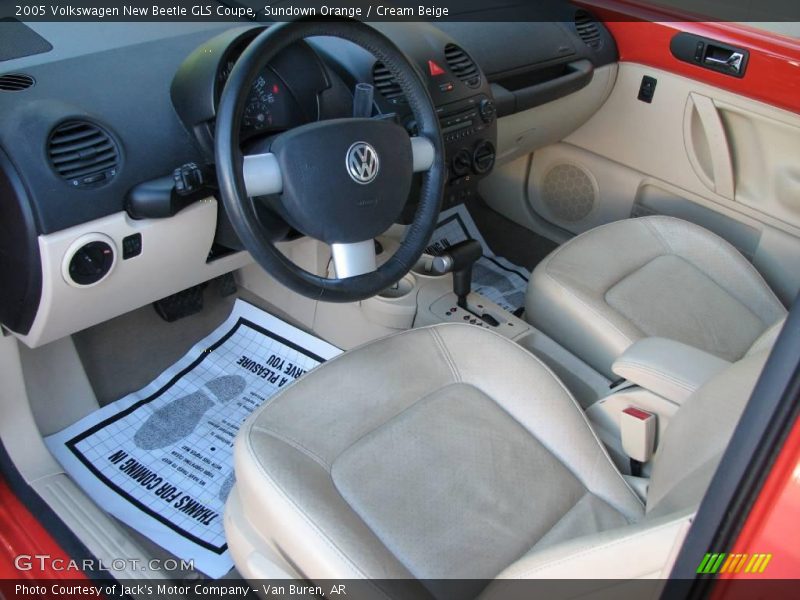 Sundown Orange / Cream Beige 2005 Volkswagen New Beetle GLS Coupe