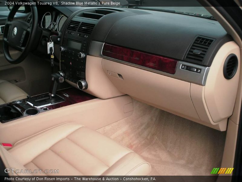 Shadow Blue Metallic / Pure Beige 2004 Volkswagen Touareg V8