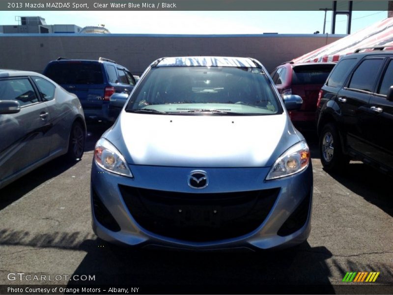 Clear Water Blue Mica / Black 2013 Mazda MAZDA5 Sport