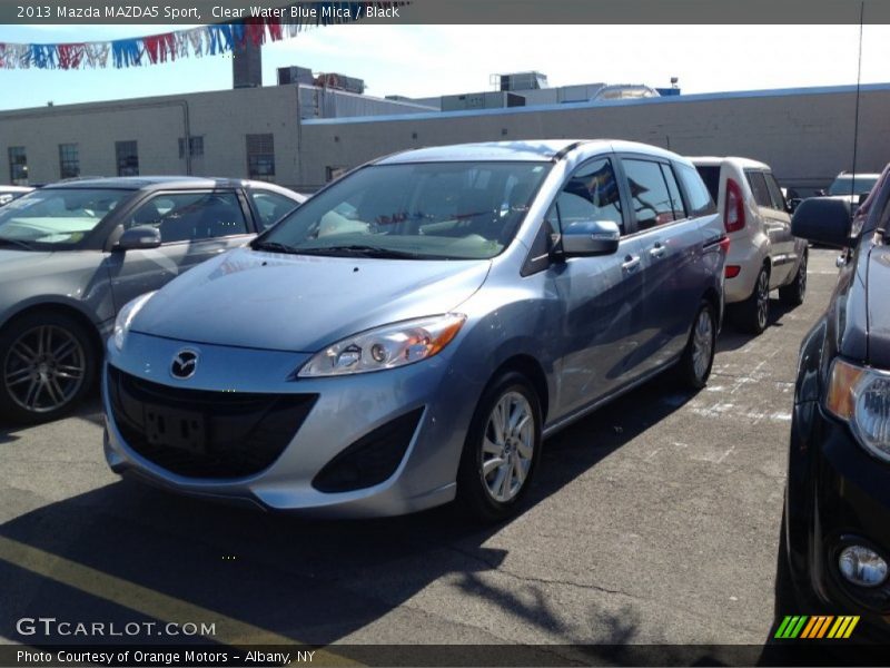 Clear Water Blue Mica / Black 2013 Mazda MAZDA5 Sport