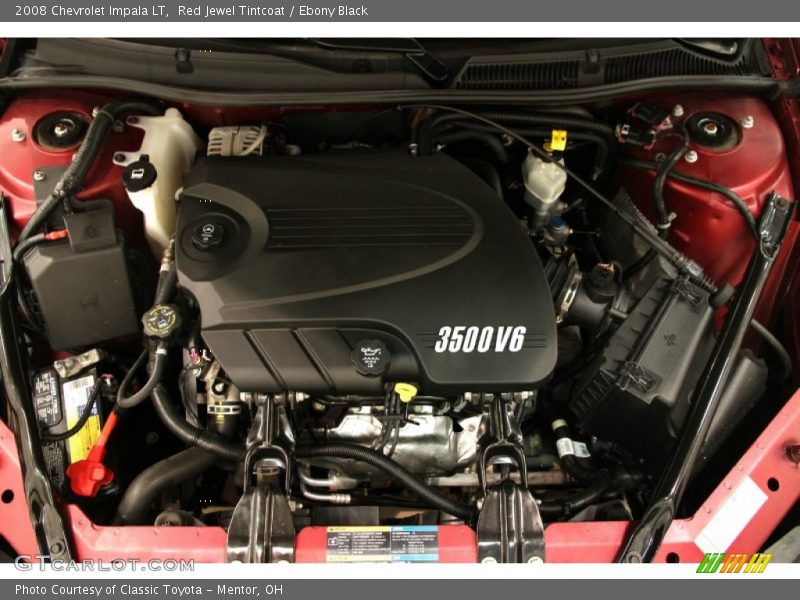 Red Jewel Tintcoat / Ebony Black 2008 Chevrolet Impala LT