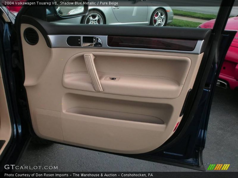 Shadow Blue Metallic / Pure Beige 2004 Volkswagen Touareg V8