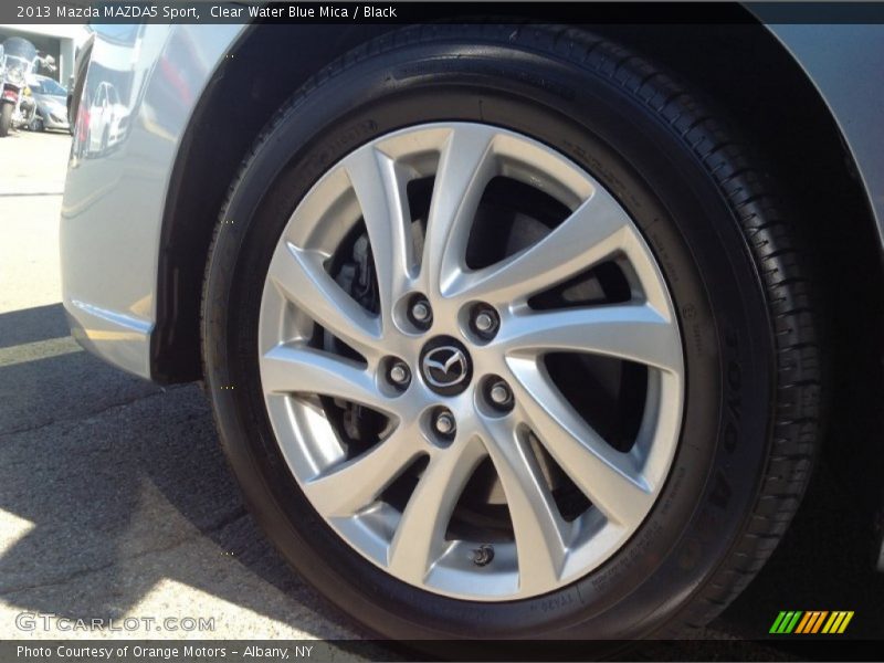 Clear Water Blue Mica / Black 2013 Mazda MAZDA5 Sport