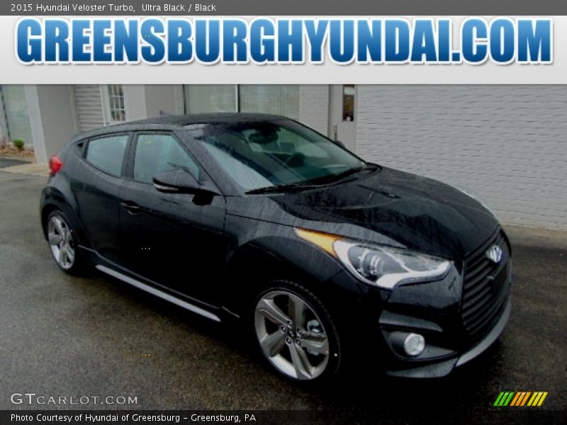 Ultra Black / Black 2015 Hyundai Veloster Turbo