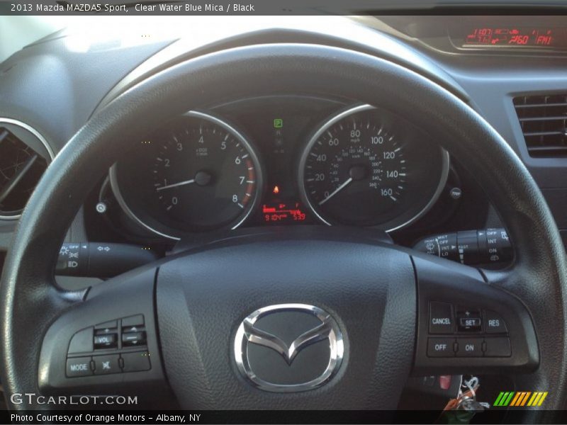 Clear Water Blue Mica / Black 2013 Mazda MAZDA5 Sport