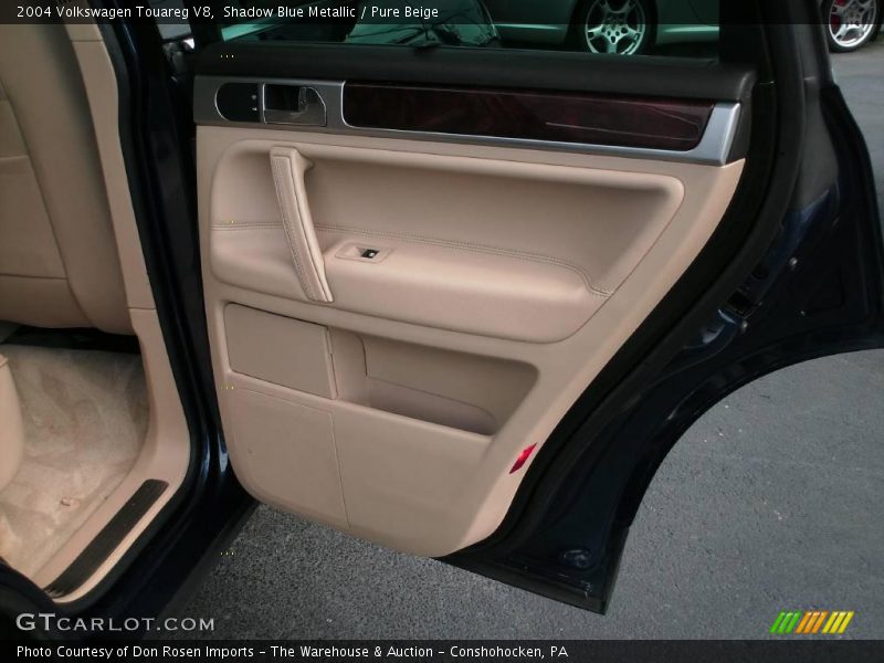 Shadow Blue Metallic / Pure Beige 2004 Volkswagen Touareg V8