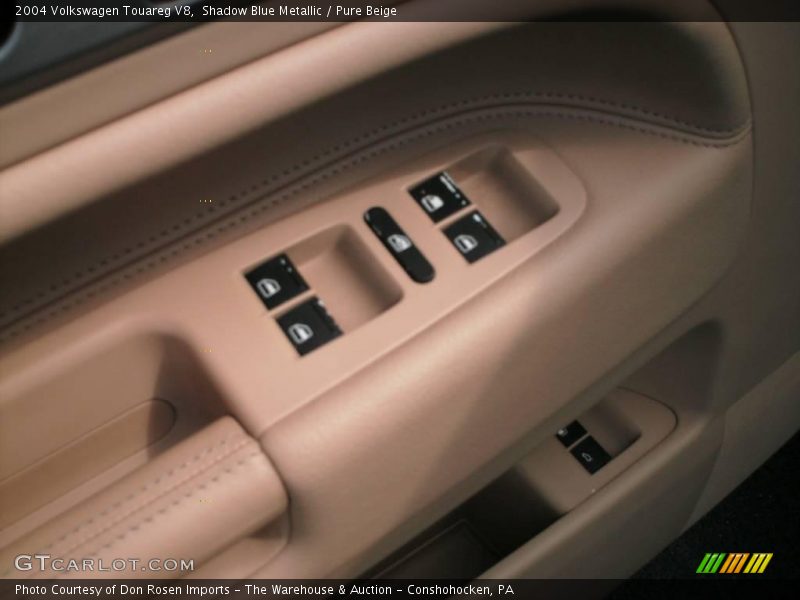 Shadow Blue Metallic / Pure Beige 2004 Volkswagen Touareg V8