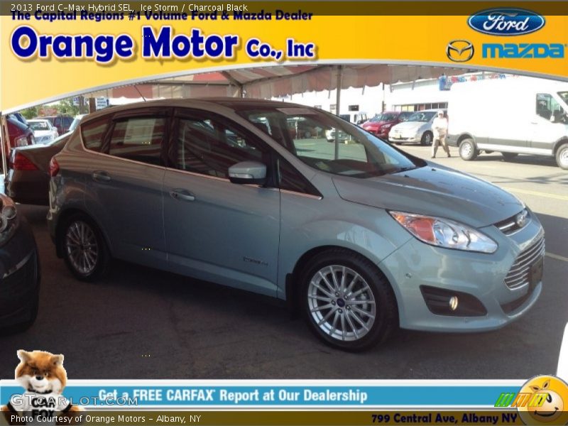 Ice Storm / Charcoal Black 2013 Ford C-Max Hybrid SEL
