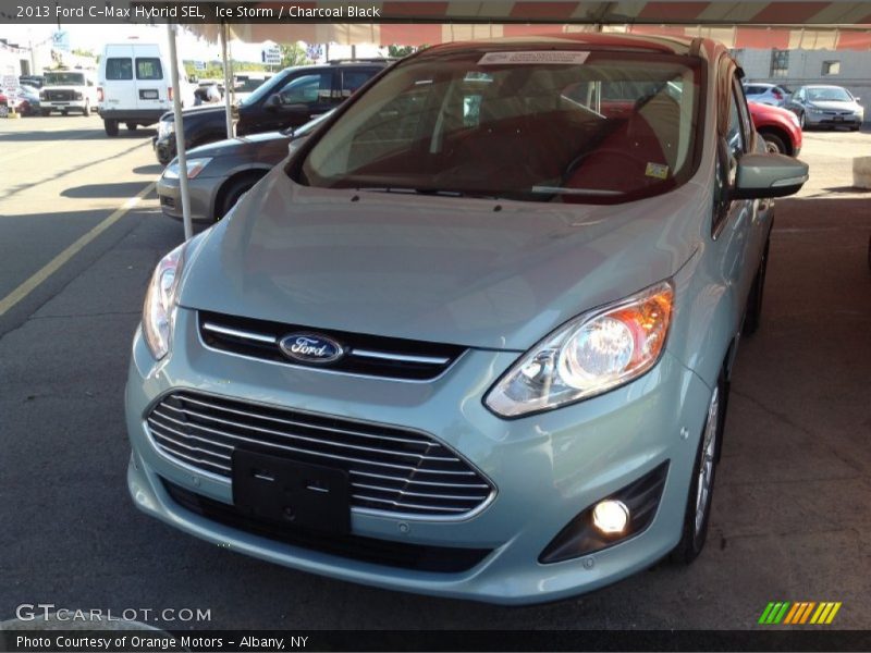 Ice Storm / Charcoal Black 2013 Ford C-Max Hybrid SEL