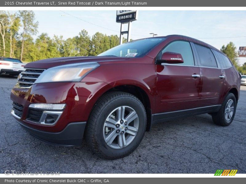 Siren Red Tintcoat / Dark Titanium/Light Titanium 2015 Chevrolet Traverse LT