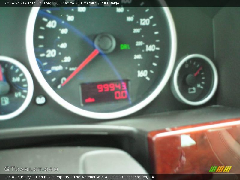 Shadow Blue Metallic / Pure Beige 2004 Volkswagen Touareg V8